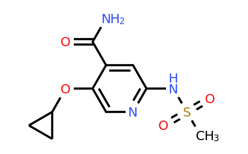 CAS 1243462-72-7 | 5-Cyclopropoxy-2-(methylsulfonamido)isonicotinamide