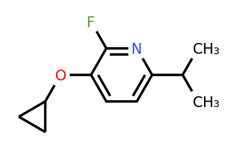 CAS 1243462-75-0 | 3-Cyclopropoxy-2-fluoro-6-(propan-2-YL)pyridine