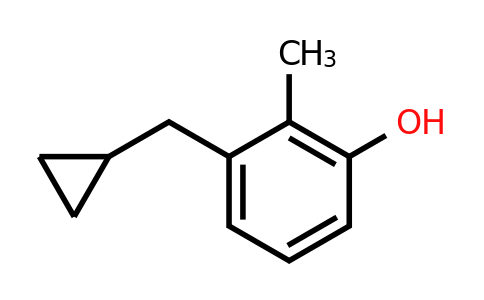 CAS 1243462-77-2 | 3-(Cyclopropylmethyl)-2-methylphenol