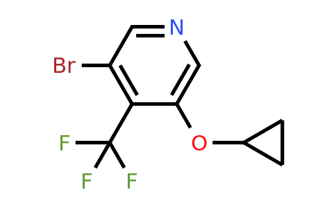 CAS 1243462-78-3 | 3-Bromo-5-cyclopropoxy-4-(trifluoromethyl)pyridine