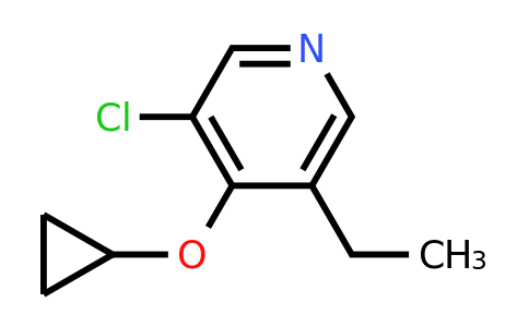 CAS 1243462-79-4 | 3-Chloro-4-cyclopropoxy-5-ethylpyridine