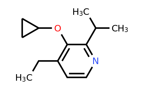 CAS 1243462-81-8 | 3-Cyclopropoxy-4-ethyl-2-isopropylpyridine