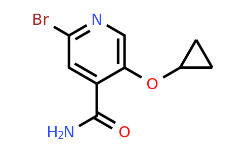 CAS 1243462-85-2 | 2-Bromo-5-cyclopropoxyisonicotinamide