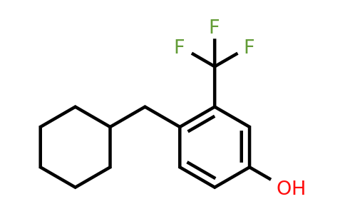 CAS 1243462-86-3 | 4-(Cyclohexylmethyl)-3-(trifluoromethyl)phenol