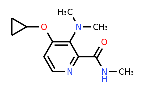 CAS 1243462-92-1 | 4-Cyclopropoxy-3-(dimethylamino)-N-methylpicolinamide