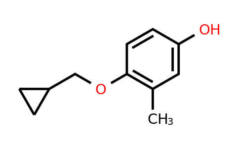 CAS 1243462-93-2 | 4-(Cyclopropylmethoxy)-3-methylphenol