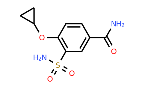 CAS 1243462-94-3 | 4-Cyclopropoxy-3-sulfamoylbenzamide