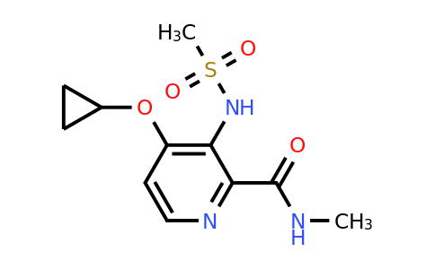 CAS 1243463-04-8 | 4-Cyclopropoxy-N-methyl-3-(methylsulfonamido)picolinamide