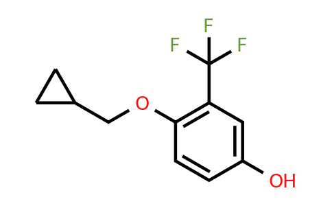 CAS 1243463-05-9 | 4-(Cyclopropylmethoxy)-3-(trifluoromethyl)phenol