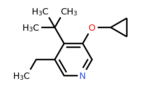 CAS 1243463-07-1 | 4-Tert-butyl-3-cyclopropoxy-5-ethylpyridine