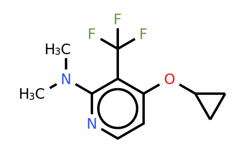 CAS 1243463-08-2 | 4-Cyclopropoxy-N,n-dimethyl-3-(trifluoromethyl)pyridin-2-amine