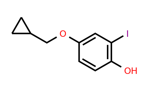 CAS 1243463-09-3 | 4-(Cyclopropylmethoxy)-2-iodophenol
