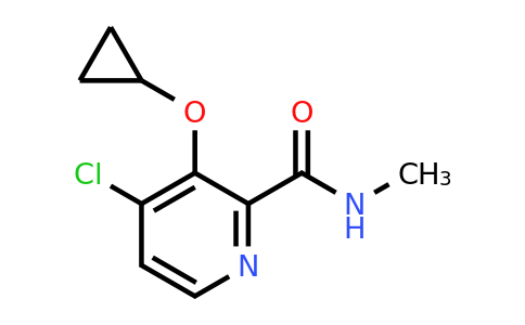CAS 1243463-11-7 | 4-Chloro-3-cyclopropoxy-N-methylpicolinamide
