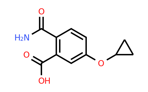 CAS 1243463-16-2 | 2-Carbamoyl-5-cyclopropoxybenzoic acid