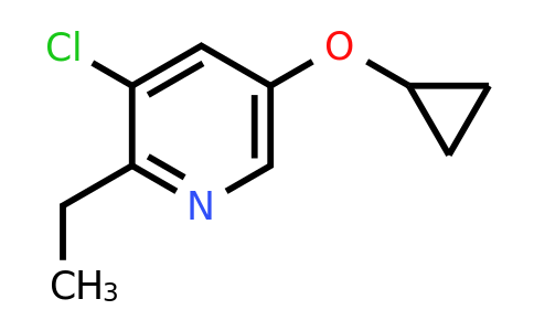 CAS 1243463-20-8 | 3-Chloro-5-cyclopropoxy-2-ethylpyridine