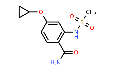 CAS 1243463-23-1 | 4-Cyclopropoxy-2-(methylsulfonamido)benzamide