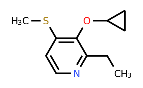 CAS 1243463-31-1 | 3-Cyclopropoxy-2-ethyl-4-(methylsulfanyl)pyridine