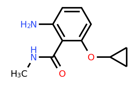 CAS 1243463-34-4 | 2-Amino-6-cyclopropoxy-N-methylbenzamide