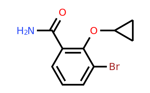 CAS 1243463-39-9 | 3-Bromo-2-cyclopropoxybenzamide
