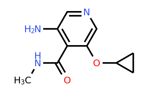 CAS 1243463-42-4 | 3-Amino-5-cyclopropoxy-N-methylisonicotinamide