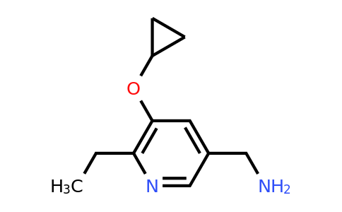 CAS 1243463-45-7 | (5-Cyclopropoxy-6-ethylpyridin-3-YL)methanamine
