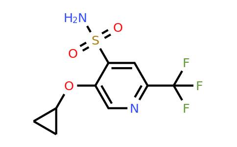 CAS 1243463-52-6 | 5-Cyclopropoxy-2-(trifluoromethyl)pyridine-4-sulfonamide