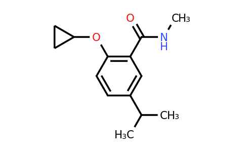 CAS 1243463-57-1 | 2-Cyclopropoxy-5-isopropyl-N-methylbenzamide