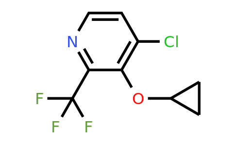 CAS 1243463-58-2 | 4-Chloro-3-cyclopropoxy-2-(trifluoromethyl)pyridine