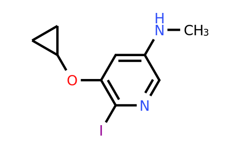 5-Cyclopropoxy-6-iodo-N-methylpyridin-3-amine