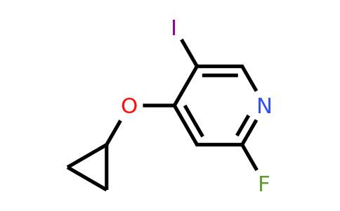 CAS 1243463-70-8 | 4-Cyclopropoxy-2-fluoro-5-iodopyridine