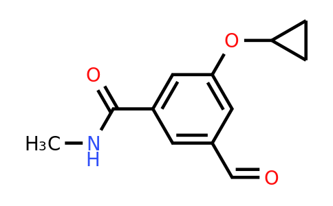 CAS 1243463-71-9 | 3-Cyclopropoxy-5-formyl-N-methylbenzamide