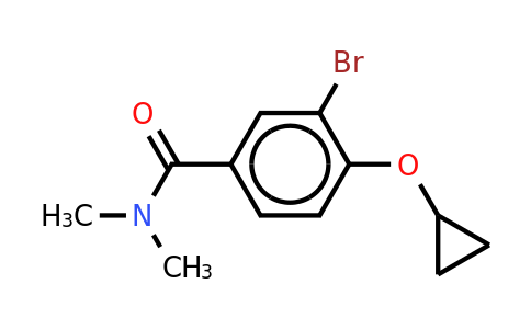 CAS 1243463-73-1 | 3-Bromo-4-cyclopropoxy-N,n-dimethylbenzamide