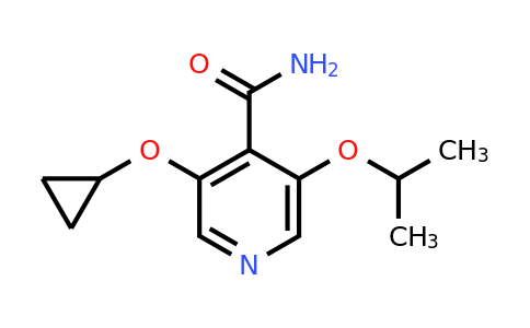 CAS 1243463-74-2 | 3-Cyclopropoxy-5-isopropoxyisonicotinamide