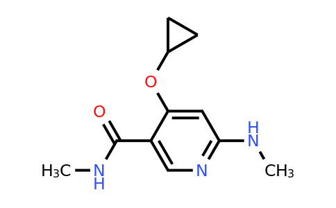 CAS 1243463-75-3 | 4-Cyclopropoxy-N-methyl-6-(methylamino)nicotinamide