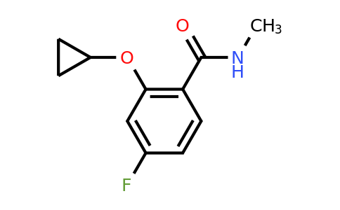 CAS 1243463-80-0 | 2-Cyclopropoxy-4-fluoro-N-methylbenzamide