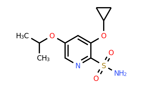CAS 1243463-87-7 | 3-Cyclopropoxy-5-isopropoxypyridine-2-sulfonamide
