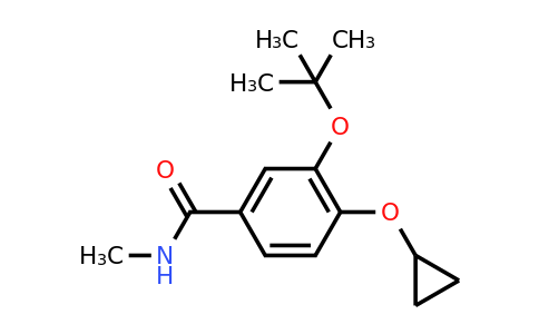 CAS 1243463-88-8 | 3-Tert-butoxy-4-cyclopropoxy-N-methylbenzamide