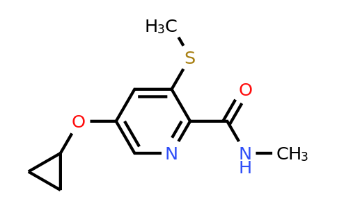 CAS 1243463-90-2 | 5-Cyclopropoxy-N-methyl-3-(methylthio)picolinamide