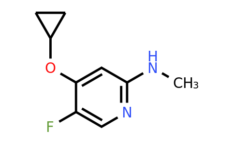 CAS 1243463-91-3 | 4-Cyclopropoxy-5-fluoro-N-methylpyridin-2-amine