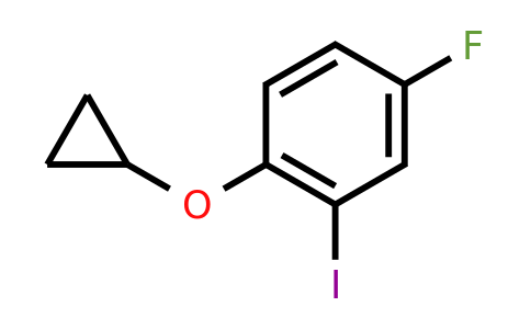 CAS 1243463-93-5 | 1-Cyclopropoxy-4-fluoro-2-iodobenzene