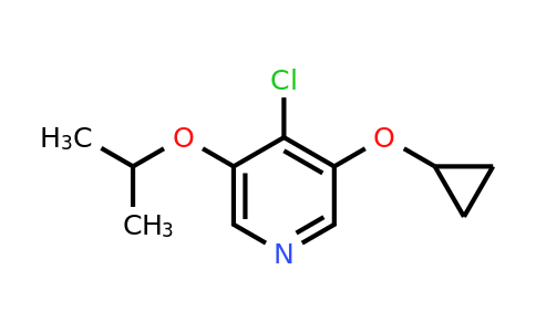 CAS 1243463-95-7 | 4-Chloro-3-cyclopropoxy-5-isopropoxypyridine