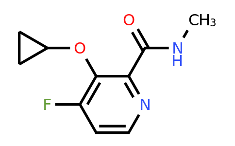 CAS 1243463-99-1 | 3-Cyclopropoxy-4-fluoro-N-methylpicolinamide