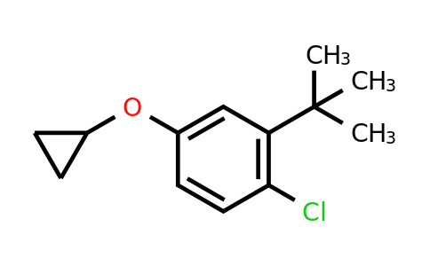 CAS 1243464-00-7 | 2-Tert-butyl-1-chloro-4-cyclopropoxybenzene