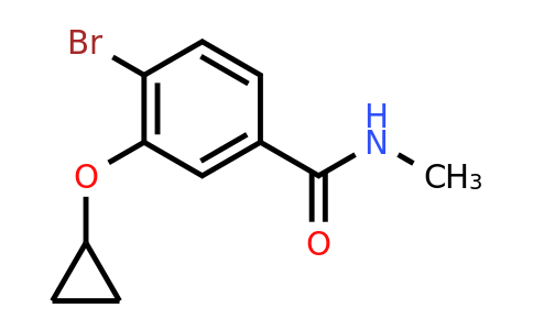 CAS 1243464-04-1 | 4-Bromo-3-cyclopropoxy-N-methylbenzamide
