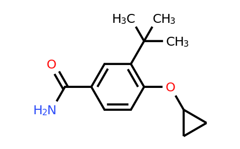 CAS 1243464-05-2 | 3-Tert-butyl-4-cyclopropoxybenzamide