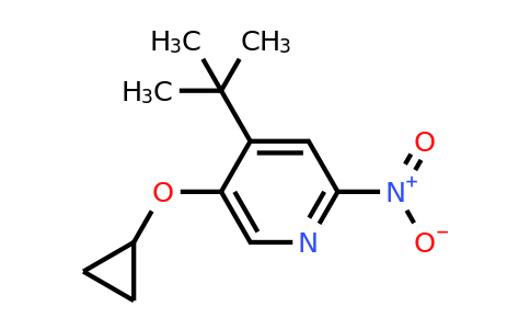 CAS 1243464-15-4 | 4-Tert-butyl-5-cyclopropoxy-2-nitropyridine