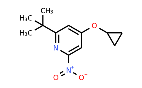 CAS 1243464-22-3 | 2-Tert-butyl-4-cyclopropoxy-6-nitropyridine