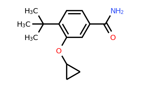 CAS 1243464-27-8 | 4-Tert-butyl-3-cyclopropoxybenzamide