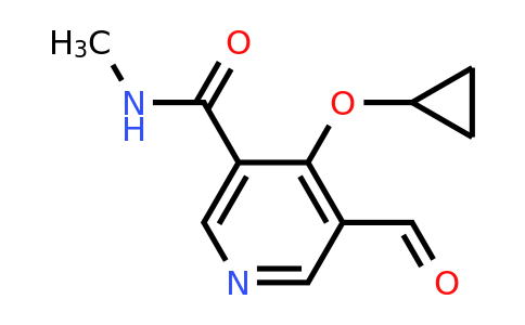 CAS 1243464-29-0 | 4-Cyclopropoxy-5-formyl-N-methylnicotinamide
