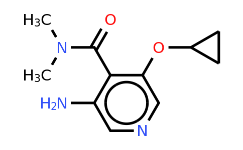CAS 1243464-37-0 | 3-Amino-5-cyclopropoxy-N,n-dimethylisonicotinamide